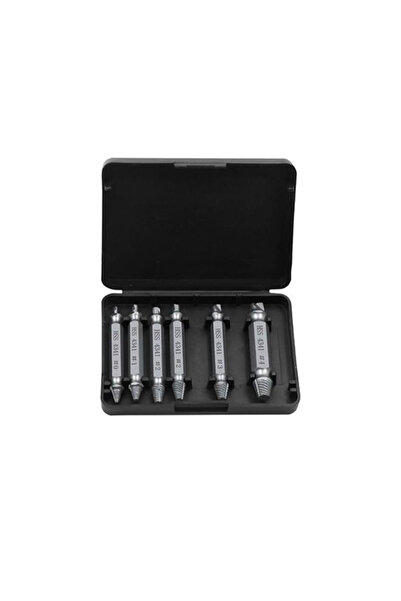 Choice4 Silver 6pcs Damaged Screw Extractor Set HSS Drill Bit Stripped Broken...