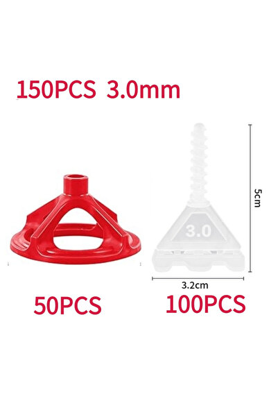 Choice8 3.0mm 150pcs 50/100/150pcs Tile Leveling Tool Set With Rotating Screw...