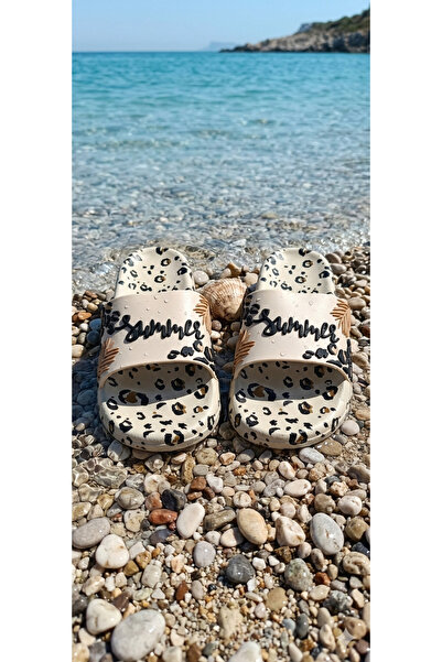 Deniz Terlik Women's Sea Star Patterned Sea Pool Anti-Slip Sole |   Gezer Sli...