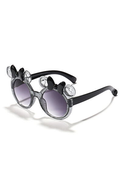 Choice3 black 2025 Cartoon Cute Photo Concave Shaped Glasses Children's Bow C...
