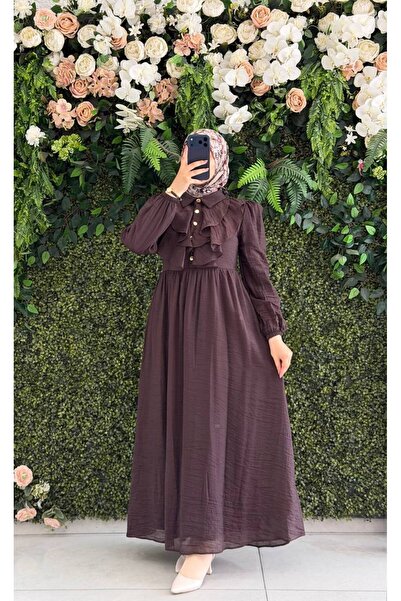 Moda Fatma Şifon Harmosa Astarlı Elbise