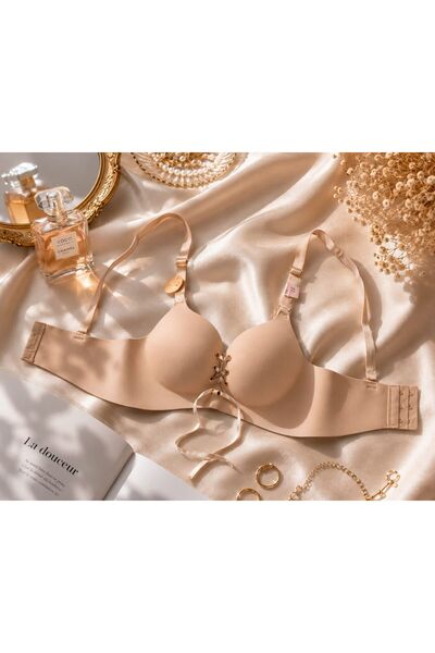 Belvü Double Padded Lace-Up Sports Laser Cut Bra 1151
