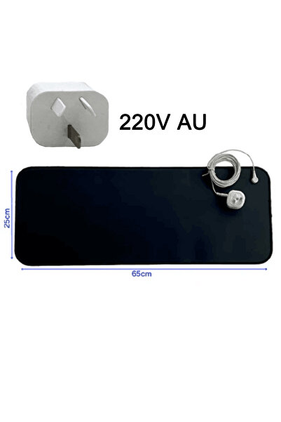 choice2 220V AU Black 25X68CM Grounding Mat with 15FT Wires Healthy Balance f...