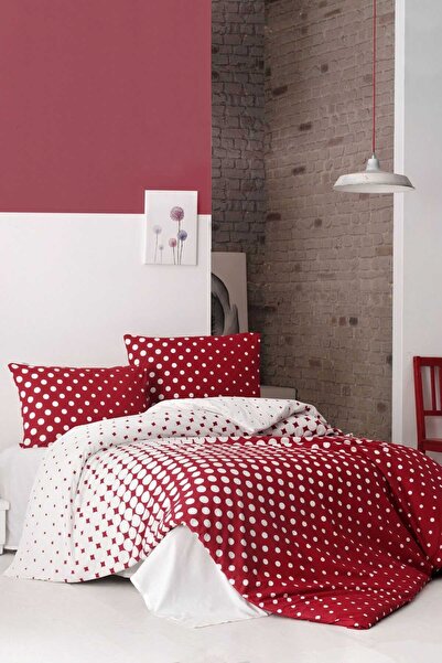 BAYÇAĞRI Double Duvet Cover Set Cotton Retro Polka Dot