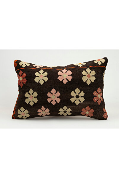 Kilim Whole Sale غطاء وسادة عتيق مصنوع يدويًا من السجاد القديم، 40×60 سم، صوف