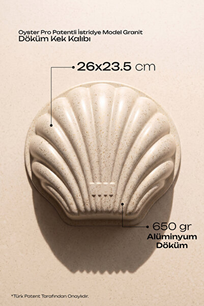 Perotti Oyster Pro Beige Oyster Special Design Cast Cake Mold