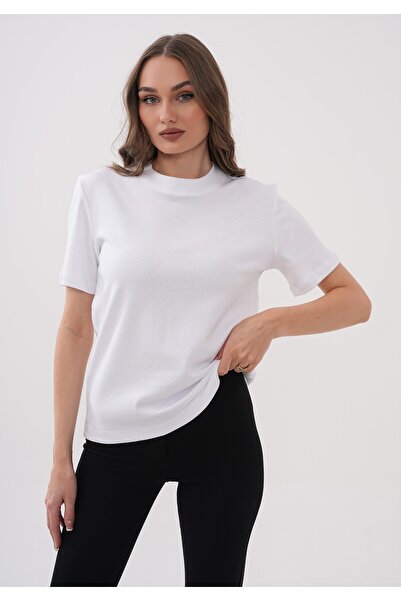 Vinales Women's Crew Neck Cotton T-Shirt - Yellow
