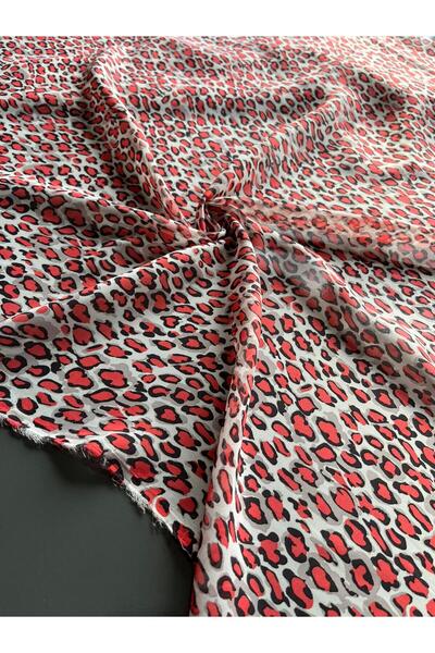 Kumaş sever Patterned Multi Chiffon Fabric Series Double Width Meter Tiger Ge...
