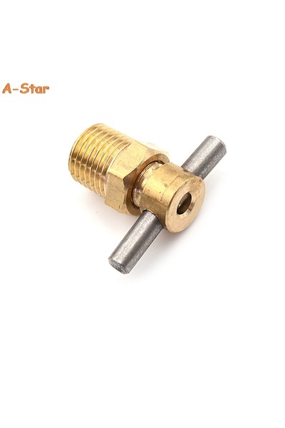 Choice 1/4" 1pc 12mm Diameter 1/4 Inch NPT Brass Drain Valve For Air Compress...