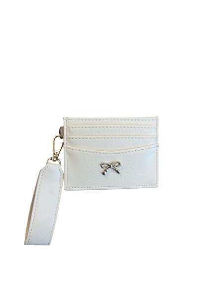 bag حامل بطاقات نسائي على طراز Pinterest مع فيونكة