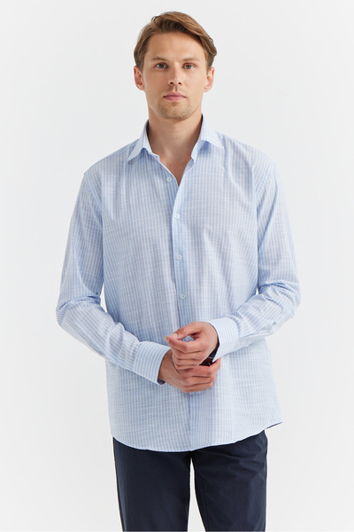 PAULMARK Men's Stripe Patterned Shirt