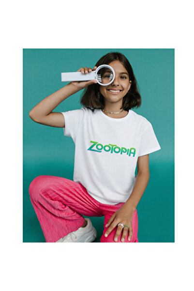ALPŞAN TİCARET Zootopia t Shirt Boys Girls Kids White T-Shirt Zootopia Printe...