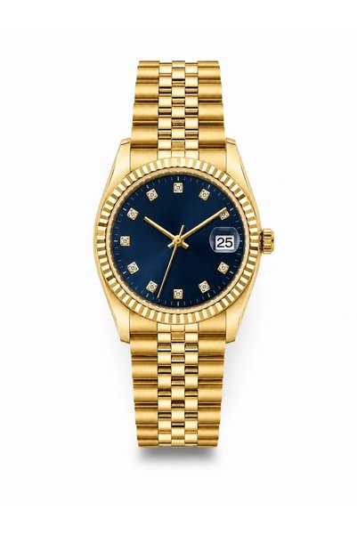 Reddington Women's Stone Detailed Steel Strap Calendar Wristwatch