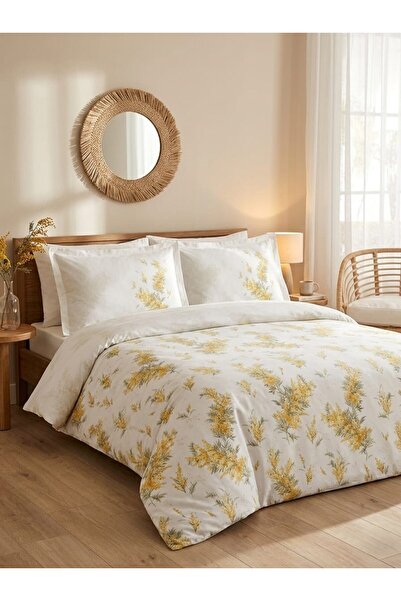 Özdilek Nilotica Double Duvet Cover Set - Yellow