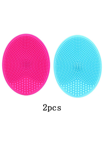 Choice7 Rose-Blue 1/2/4pcs Soft Silicone Face Brush Cleanser and Massager Man...