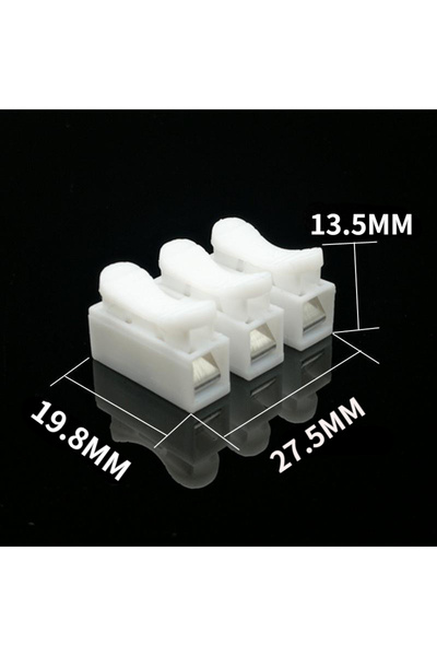 Choice3 50PCS 3Pin 20/50Pcs No Solding Quick 1P 2P Cable Wire Connector No Sc...