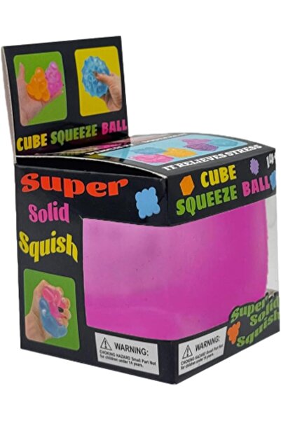 DAT Glitter Squishy Cube Stress Ball, Squeeze Fidget Toy for Teens and Adults...
