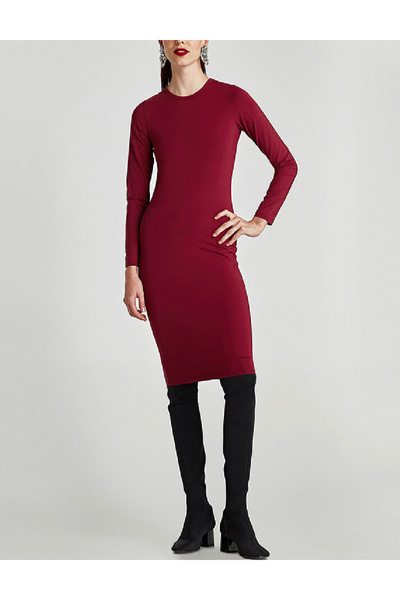 Evendi Short dress, Burgundy