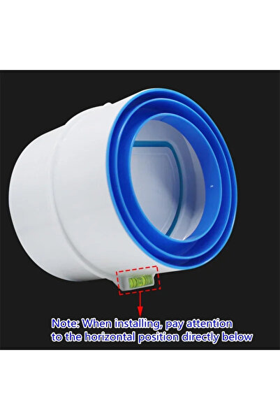 Choice1 Style A 110-110 1PC PVC Exhaust Fan Check Valve Round Pipe Backdraft ...