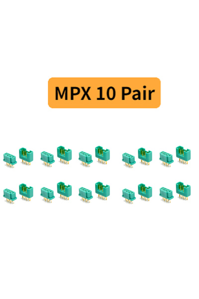 Choice1 10Pairs MPX 10pcs MPX6 MPX 6 Pin Male Female Plug Connector Gold Plat...