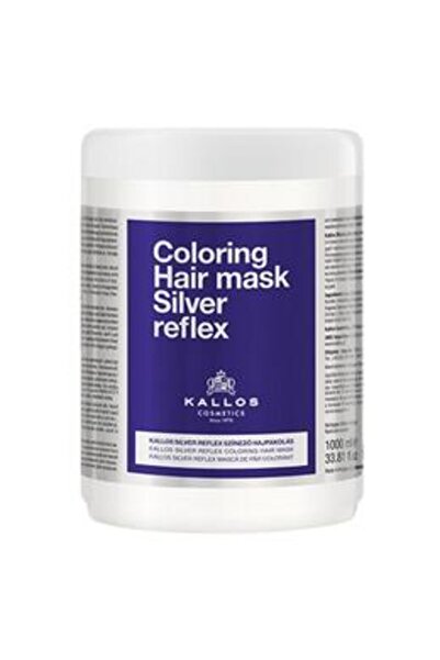 Kallos Masca de Par Nuantatoare - Coloring Hair Mask Silver Reflex, 1000 ml