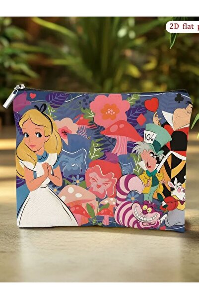 Choice A 1 Piece Disney Alice in Wonderland Cosmetic Bag, Jewelry Storage Bag...