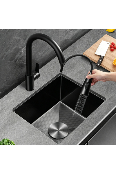 Vitakit Pull Out Kitchen Faucet 360° Rotate Stainless Steel Kitchen Sink Tap ...