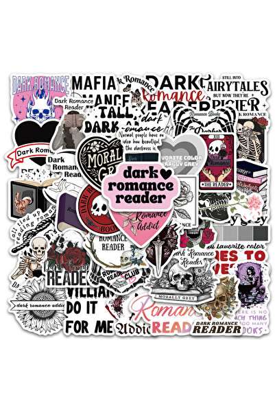Choice 50 قطعة ملصقات كرتونية بتصميم Dark Romance على شكل كرات زجاجية لتزيين ...