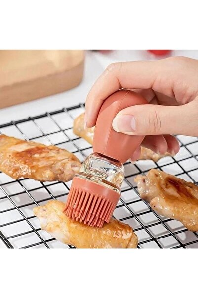 atastore2017 Silicone Oil Sauce and Egg Brush with Bowl Oil Brush Oil Bowl wi...