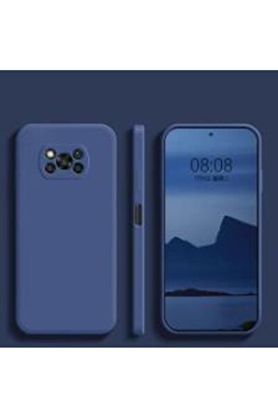 Choice9 POCO X3 NFC Dark Blue Luxury Original Liquid Silicone Phone Case For ...