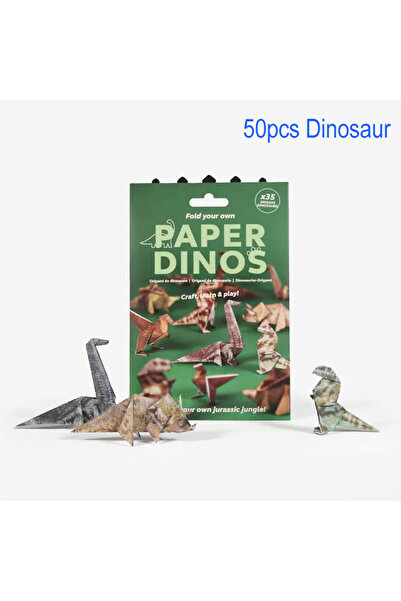 Choice1 Green 50pcs DIY Paper Cats DIY Origami Paper to Fold Cute Cat Figures...