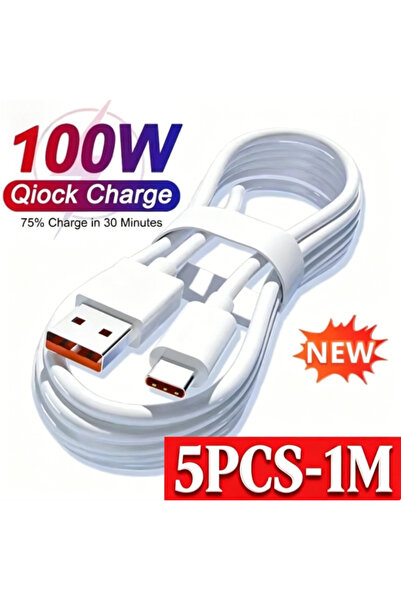 Choice 5 قطع - 1 متر جديد 5/1 قطعة كابل شحن سريع USB-C بقوة 10 أمبير 100 واط،...
