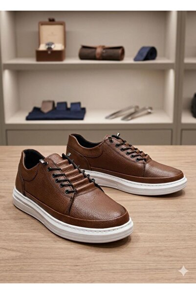 GENCTANİR SHOES Jules Matte Leather Smart Lace-Up Classic Men's Shoes