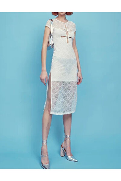 Evendi Rochie medie, Alb