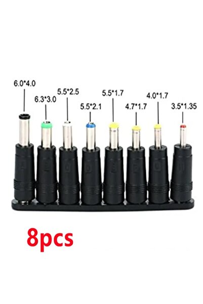 Choice black 8pcs Male to Female DC power Jack Plug Adapter Connectors laptop...