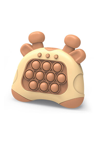 choice2 Brown Deer Children Quick Push Pop Light Up Game Machine Kids Quickly...