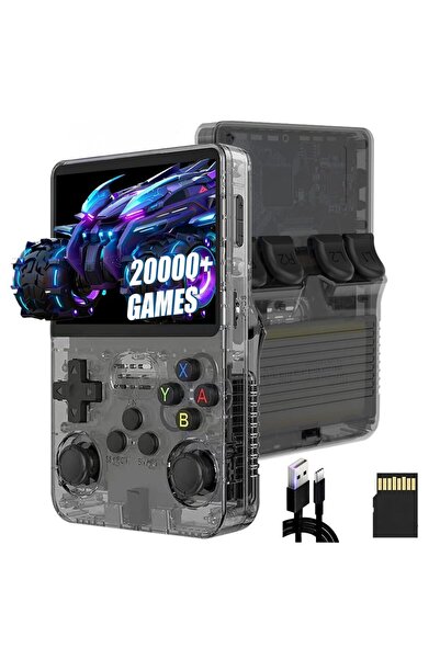 Choice3 64GB Black R36S Retro Handheld Game Console,Built-in 20000+ Games Ret...
