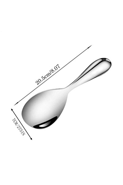 Choice A Stainless Steel Rice Spoon Paddle 20.5x7cm Rice Serving Spoon Non-St...
