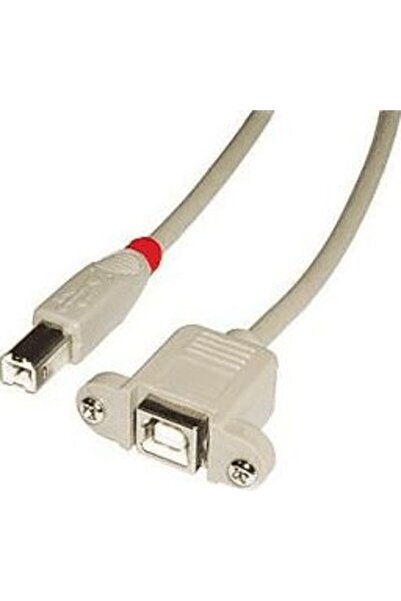 LİNDY Cablu USB 2.0 tip B/B de extensie, gri deschis, 0,5m