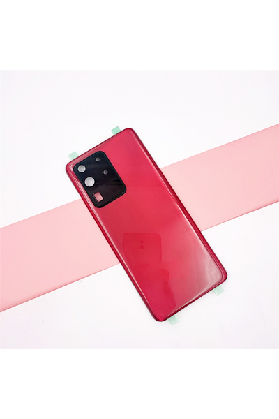 choice2 غطاء خلفي أصلي أحمر لهاتف S20 Ultra S20U 5G، غطاء البطارية، لوحة البا...