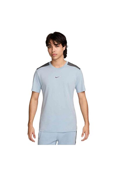 Nike Tricou sport bărbătesc cu mânecă scurtă, cu imprimeu Swoosh, mărimea M