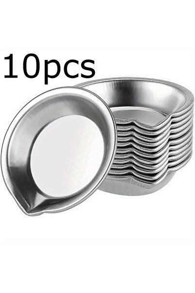 Choice 10pcs 5/10/20pcs Durable Stainless Steel Paint Palette Set,Round Mixin...