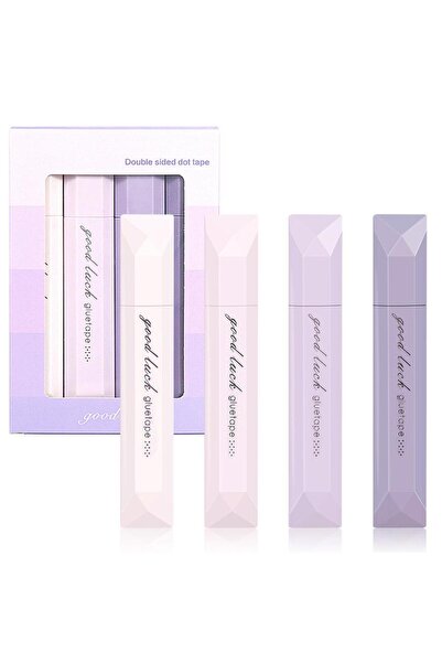 Choice1 Purple 4pcs Double-sided Dispensing Pens Transparent Dot Glue Pen Tap...