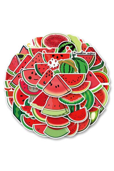 Choice MULTI 50pcs Watermelon Fruit Stickers, Aesthetics Stickers Water Bottl...