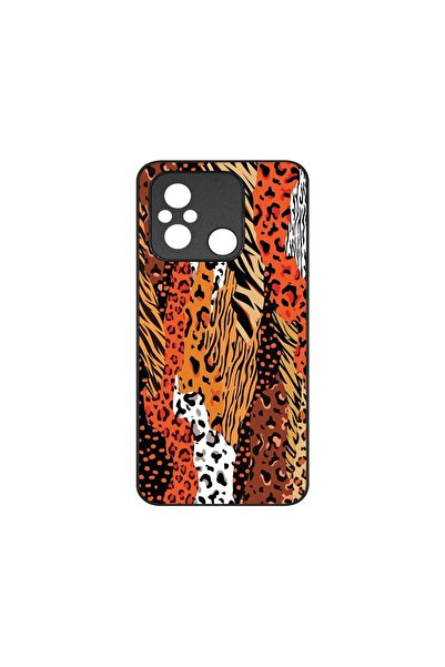 bestcase Λεπτή Γυάλινη Θήκη, Συμβατή με Xiaomi Redmi 12C, Μοτίβο Λεοπάρδαλης,...