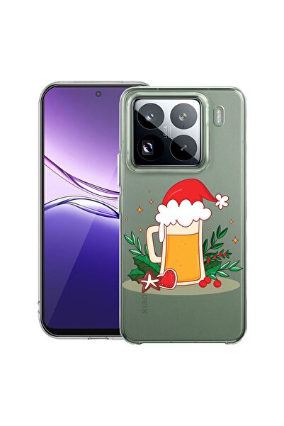 bestcase ¬Æ Husa Clear Slim Silicon Compatibila cu Xiaomi 15 Pro, Xmas Beer, ...