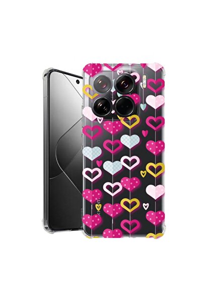 bestcase Θήκη για Xiaomi 15, Αντικραδασμική 1.5MM, Χαριτωμένες Καρδιές, Προστ...