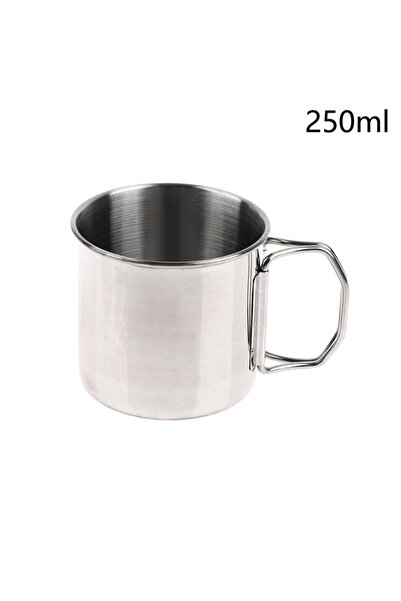 Choice1 250ML 1Pc Stainless Steel Folding Portable CarabinerOutdoor Handle Cu...