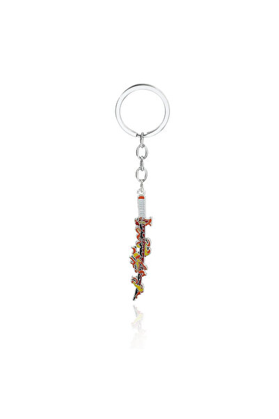 Choice5 Bandai Rengoku Kyoujurou Anime Sword Keychain Demon Slayer Weapon Pen...