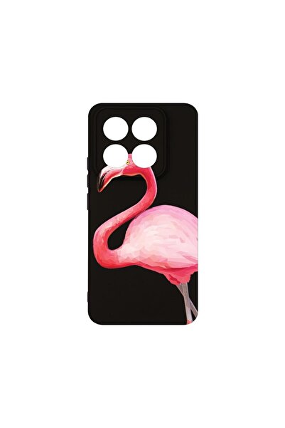 bestcase Премиум силиконов калъф, съвместим с Xiaomi 14 Pro, Фламинго, Тънък ...